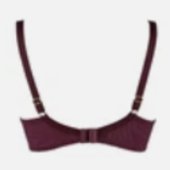 Axami lingerie Acai Berry Unlined Sheer Balconette Bra, USA 34E - Picture 3 of 3